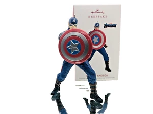Hallmark Keepsake Ornament 2019 edición limitada CAPTIAN AMERICA MARVEL THE AVENGERS NUEVO EN CAJA - Imagen 1 de 7