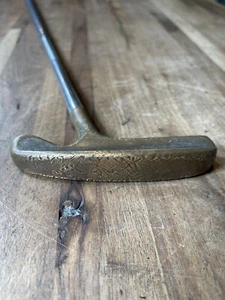 Acushnet Bulls Eye Brass Head Putter Right Hand Flange Style - Picture 1 of 16