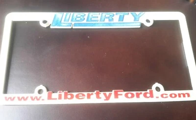Liberty Ford Ohio VINTAGE Plastic License Plate frame  - Image 1 of 4