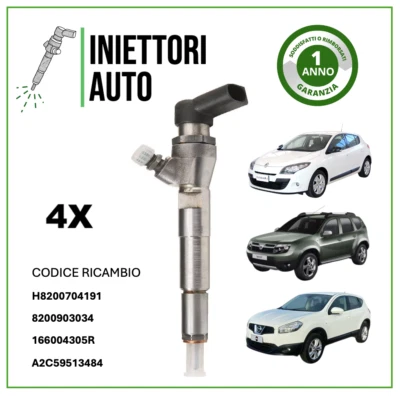 INIETTORI SIEMENS 1.5DCI H8200704191-8200903034 RENAULT-NISSAN-DACIA - Immagine 1 di 3