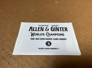 Cargador de caja Topps Allen & Ginter 2021 campeones mundiales de béisbol nuevo paquete sellado N43 - Imagen 1 de 4