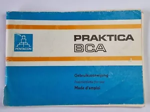 Praxis BCA Instrucciones Originales de Uso Manual Usado Estado, NL/E/F - Imagen 1 de 9