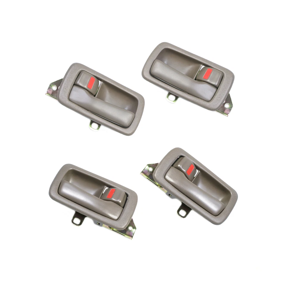 Juego de 4 piezas manija interior interior de puerta para Toyota Camry Brown 1992 1993-1996 Foto 1 de 3