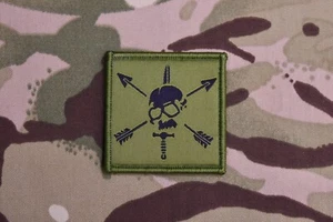 Mini Special Forces Woven Patch SFARTAETC Nous Defions CIF Green Beret SF- Green - Picture 1 of 2