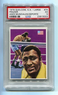 1979 Quelcom Ases Mundiales Del Deporte Large 74 Joe Frazier PSA 5 NQ HOF Boxing - Image 1 of 2