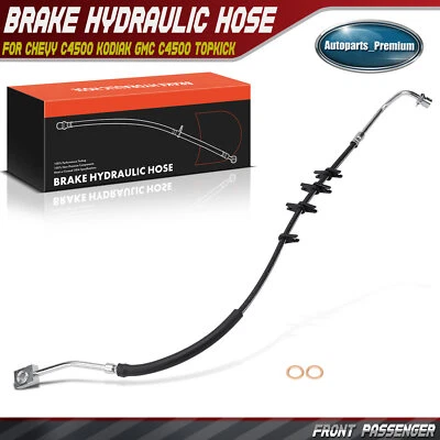 Front RH Brake Hydraulic Hose for GMC C5500 Topkick 2003-2009 Chevy C4500 Kodiak - Image 1 of 4