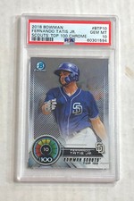 FERNANDO TATIS JR 2018 Bowman Chrome Scouts Top 100 RC! PSA GEM MINT 10! PADRES!