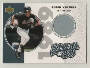 2002 UD Authentics Stars of '89 Jerseys Robin Ventura Indians Game Used Jersey - Bild 1 von 1