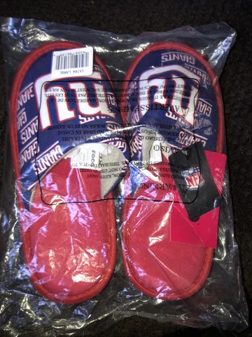 Youth Extra Large (7-8) NY Giants Slippers Cover