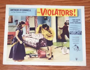 THE VIOLATORS Arthur O'Connell, Nancy Malone und Fred Beir - 1957 Lobby Card - Bild 1 von 1