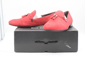 ALDO Rojo Gamuza Zapatos Sin Cordones Borla Mocasines Para Hombres Talla 12 Vestido Formal con Caja Original - Imagen 1 de 9