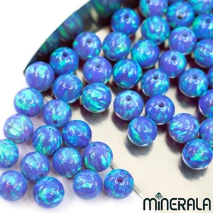 PURPLE W. GREEN SPARKS SYNTHETIC LAB CREATE OPAL ROUND BEADS FULL DRILL WP001FD - Picture 1 of 11