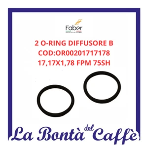 RICAMBI ORIGINALI 2 O-RING DIFFUSORE B PER MACCHINA DA CAFFE' SLOT FABER - Picture 1 of 2