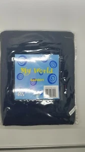 My World Bed Skirt Navy Twin #4609 - Picture 1 of 2