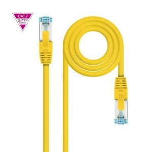 Câble Réseau Ethernet RJ45 25 CM Jaune Cat.7 LSZH SFTP PIMF AWG26 - Photo 1/3