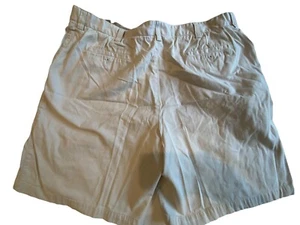 Geoffrey Beene Mens Chino Shorts Size 44W Brown Twill Cotton Casual Travel - Picture 1 of 8