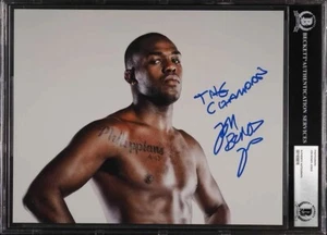 JON BONES JONES SIGNED AUTOGRAMM AUTO UFC MMA BAS - Bild 1 von 2