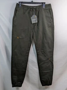 Kaft Panoha Womens Pants Medium Black Solid Pockets Button Drawstring Cotton New - Picture 1 of 11