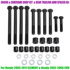 For Honda 2003-11 ELEMENT 2002-2006 CRV ENGINE & SUBFRAME DROP & REAR SPACER KIT - Foto 1 di 9