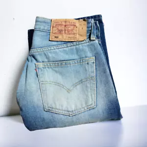 Levis 501 Vintage Años 2000 Unisex Lavado Único Talla W. 29L.34 - Imagen 1 de 12