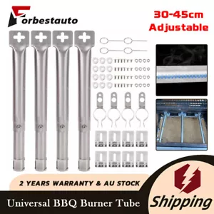 4x Adjustable Stainless Steel Pipe Tube Burners BBQ Gas Grill Parts Replacement - Picture 1 of 8