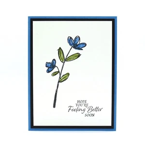 Stampin Up Get Well Card Sympathy Get Well Soon Encouragement Cards - Picture 1 of 1
