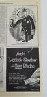 1952 Gem push-pak rasage lames de rasoir blonde embrassant policier Hoff publicité d'art