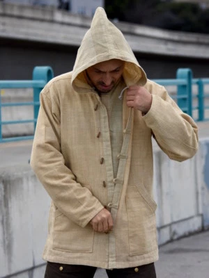 Hemp Jacket 100% Hemp Hoodie  Hemp Mens Clothing Hemp Pullover Hemp Shirt - Image 1 of 4