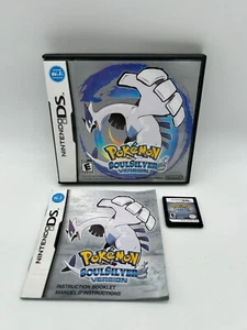 POKEMON SOULSILVER VERSION Nintendo DS Complete CIB Box Manual Authentic Tested - Picture 1 of 7