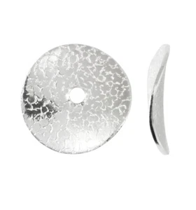 Espaciadores redondos de plata esterlina 9,5x10 mm * Hallazgos para hacer joyas - Imagen 1 de 3