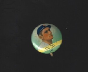 1932  ORBIT  PIN  GUY  BUSH  #  16   NEAR  MINT