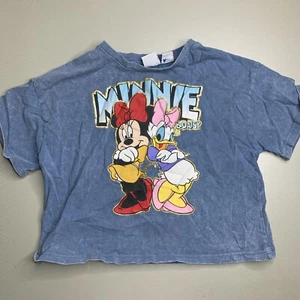 VINTAGE ZARA © DISNEY MINNIE MOUSE & DAISY PRINT T-SHIRT | SIZE 8 - Picture 1 of 5