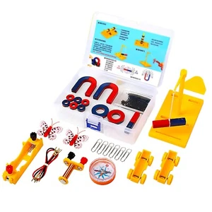 Kids Magnet Kit Physics Science Electromagnet Experiment Set Educational and ... - Picture 1 of 6