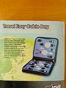 COMPUTER - USB - TUTTI I CAVI IN UNA BORSA DA VIAGGIO - Foto 1 di 8