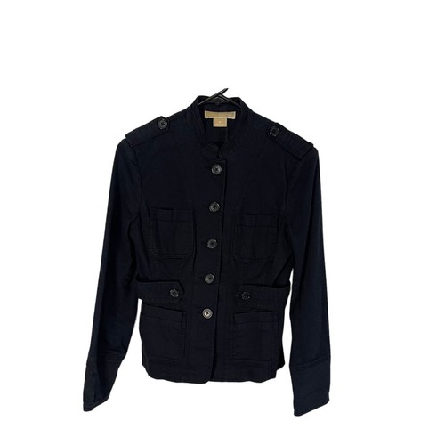 Maglione giacca Michael Kors donna taglia small Academia blu navy con bottoni