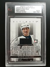 2008-09 ITG Ultimate Memorabilia Blades of Steel #10 Mario Lemieux #15/19