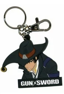 Gun Sword Logo Van PVC Keychain Key Chain Gunsword Anime Manga Cosplay New - Picture 1 of 1