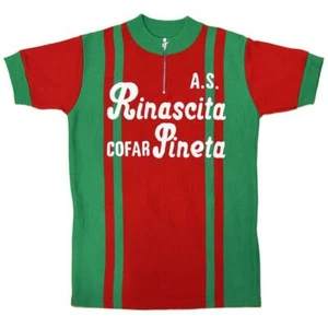 MAGLIA A.S. RINASCITA RAVENNA ANNI Ciclismo Vintage Cycle Bike Jersey Italy - Imagen 1 de 7
