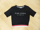 Pink Soda Ladies Black Cropped Sport op Size UK 6