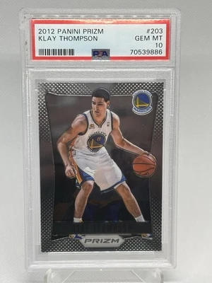 Panini Prizm Klay Thompson Base Rookie RC #203 PSA 10 gemas como nuevo - LEER Foto 1 de 4