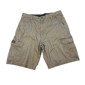 Wrangler Hero Originals Cargo Shorts W36 Khaki Cotton Utility Pockets - Picture 1 of 9
