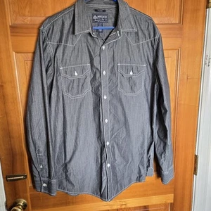 Camicia uomo American Rag XL con bottoni stile cowboy manica lunga. - Foto 1 di 7
