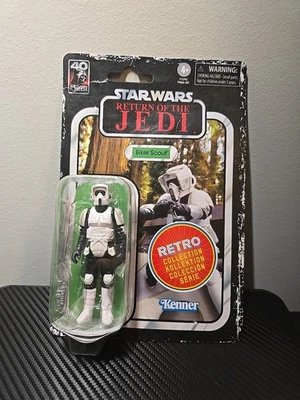 Star Wars Return Of The Jedi - Biker Scout - Retro Collection - Kenner - NEW - Image 1 of 3