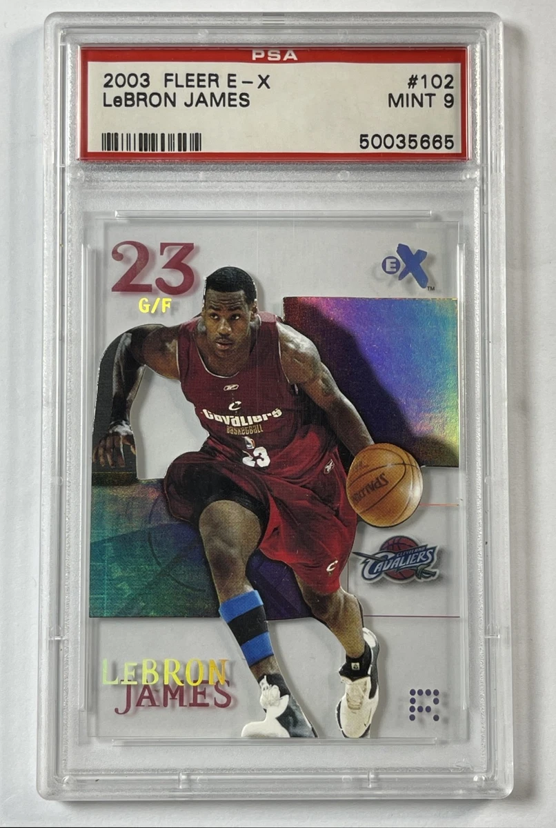 PSA9 2003 Fleer E-X レブロンジェームズ ルーキーカード PSA9 2003 Fleer E-X レブロンジェームズ ルーキーカード LeBron James
