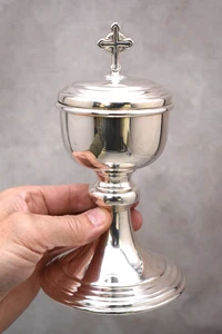 Vintage Antique Ciborium, Nice Smaller Size for Daily Use (CU2209) chalice co - Picture 1 of 10
