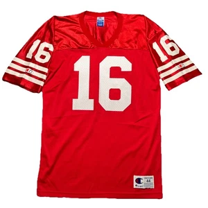 Vintage 80s Joe Montana Jersey Sz 44 Champion NFL San Francisco 49ers USA Made - Picture 1 of 12