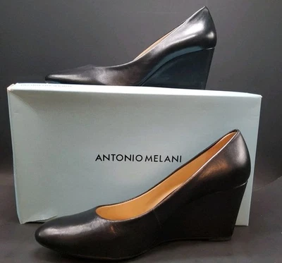 Antonio Melani Shoes Laykin Wedge Women's Size 7.5 M Black Dress Pump Classic  - Image 1 of 4