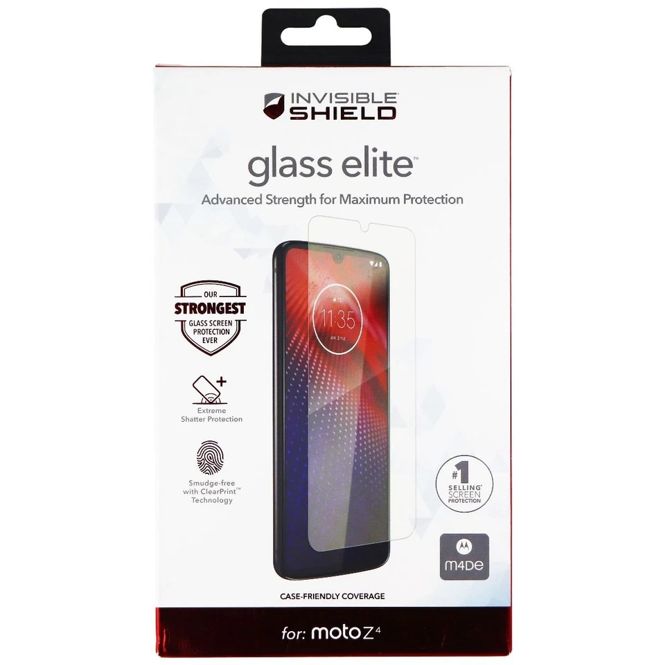 ZAGG Invisible Shield (Glass Elite) Screen Protector for Moto Z4 - Clear - Image 1 of 1