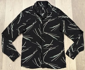 All Saints Men’s Black Moreland Long Sleeve Button Shirt - XS - Picture 1 of 5