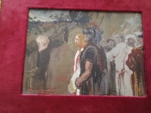 Carlo Coppede' Olio Su Cartoncino. - Imagen 1 de 8